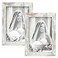 TOFOREVO Picture Frames 4x6 Set of 2 Distressed White Wood Grain Photo Frame for Gallery Wall Mounting or Tabletop Display