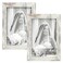 TOFOREVO Picture Frames 4x6 Set of 2 Distressed White Wood Grain Photo Frame for Gallery Wall Mounting or Tabletop Display
