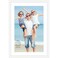 Icona Bay 11x17 White Picture Frame with Mat to 9x14 Image Sturdy Wood Composite Poster Frame Modern Style Frames Wall Mount Only Exclusives Collection