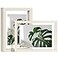 Egofine 5x7 Floating Frames Set of 2 Double Plexiglass Picture Frame Made of Solid Wood Display Any Size Photo up to 5x7 Wall Mount or Tabletop Standing Beige