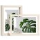 Egofine 5x7 Floating Frames Set of 2 Double Plexiglass Picture Frame Made of Solid Wood Display Any Size Photo up to 5x7 Wall Mount or Tabletop Standing Beige
