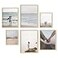 HAUS AND HUES Natural Wood Picture Frames Set of 6 Frame Sets for Wall Collage Gallery Wall Frame Set Assorted Picture Frame Sets for Wall Collage Two 8x10 Two 11x14 Two 12x16 Beige Frame