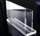 Rikyo 4x6 Acrylic Floating Picture Frame T Shape Clear Frameless Desktop Floating Display with BaseHorizontal Magnetic Frames Double Sided Table Top Display Stand for Portrait Wedding Menu Ad Holder