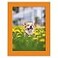 Renditions Gallery 6x8 inch Picture Frame Highend Modern Style Made of Solid Wood and High Definition Glass Ready for Wall and Tabletop Photo Display Orange Frame
