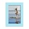 Renditions Gallery 4x6 inch Picture Frame Highend Modern Style Made of Solid Wood and High Definition Glass Ready for Wall and Tabletop Photo Display Blue Frame