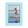Renditions Gallery 4x6 inch Picture Frame Highend Modern Style Made of Solid Wood and High Definition Glass Ready for Wall and Tabletop Photo Display Blue Frame