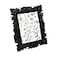 Laura Ashley 5x7 Black Floral Textured HandCrafted Resin Picture Frame with Easel for Tabletop Wall Display Decorative Floral Design Home Dcor Photo Gallery Art More 5x7 Black