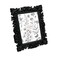 Laura Ashley 5x7 Black Floral Textured HandCrafted Resin Picture Frame with Easel for Tabletop Wall Display Decorative Floral Design Home Dcor Photo Gallery Art More 5x7 Black