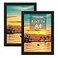Frametory A4 Frame with Plexiglass 83x117 inch Black Poster Frame Gallery Wall Frame Horizontal and Vertical Wall Mounting Hardware A4 2Pack