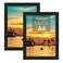 Frametory A4 Frame with Plexiglass 83x117 inch Black Poster Frame Gallery Wall Frame Horizontal and Vertical Wall Mounting Hardware A4 2Pack