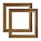 FOLKOR 12x12 Frame for Canvas Painting 0608 Deep 2 Pack Square Floater Frame for Canvas Prints Floating frame for Wall Art Oil Painting Paint by Numbers Living Room Decor Dark Brown