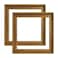 FOLKOR 12x12 Frame for Canvas Painting 0608 Deep 2 Pack Square Floater Frame for Canvas Prints Floating frame for Wall Art Oil Painting Paint by Numbers Living Room Decor Dark Brown