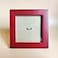 KELE MODEL 4x4 Picture Frames RED Solid Wood Frame Plastic Panel Film Needs to be Removed Table or WallFront Window Opening 35x35 inch