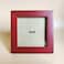 KELE MODEL 4x4 Picture Frames RED Solid Wood Frame Plastic Panel Film Needs to be Removed Table or WallFront Window Opening 35x35 inch