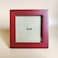 KELE MODEL 4x4 Picture Frames RED Solid Wood Frame Plastic Panel Film Needs to be Removed Table or WallFront Window Opening 35x35 inch
