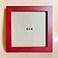 KELE MODEL 6x6 Picture Frames RED Solid Wood Frame Plastic Panel Film Needs to be Removed Table or WallFront Window Opening 55x55 inch