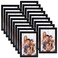 WIFTREY 18 Pack 4x6 Picture Frame Black 4 x 6 Photo Frames Bulk for Wall Hanging or Tabletop Display