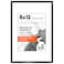 Americanflat 8x12 Metal Picture Frame with Tempered Glass Use as 6x8 Frame with Mat or Display 8x12 Photo Without Mat Brooklyn Collection Picture Frames for Tabletop or Wall Black
