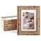 TWING 4x6 Picture Frames Set of 6 Rustic Farmhouse Picture Frame 3x5 with Mat or 4x6 Without Mat Tabletop Display and Wall Mounting Home Decorative collage picture Photo Frames Wood BrownWalnut