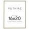 puthiac 16x20 Solid Oak Wood Picture Frame Fits 12x16 with Mat or 16x20 Without Mat Wall Display Only Vertical or Horizontal Plexi Front 1 Pack Natural Oak