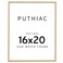 puthiac 16x20 Solid Oak Wood Picture Frame Fits 12x16 with Mat or 16x20 Without Mat Wall Display Only Vertical or Horizontal Plexi Front 1 Pack Natural Oak
