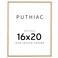 puthiac 16x20 Solid Oak Wood Picture Frame Fits 12x16 with Mat or 16x20 Without Mat Wall Display Only Vertical or Horizontal Plexi Front 1 Pack Natural Oak