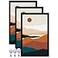 ijuerybai Black 14x22 Picture Frame Set of 3 High Transparent Frame for 14 By 22 Photo Collage Canvas Poster Size Wall Mount and Tabletop Horizontally Vertically Black 14 x 22 inches