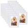 Lyeasw White 5x7 Picture Frame Set of 15 Display Pictures 4x6 with Mat or 5x7 without Mat Multi Photo Frames for Wall Mounting or Tabletop Display