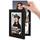 Americanflat 5x7 Picture Frame with Storage Quick Change Storage Frames with ShatterResistant Glass Holds 35 Photos Storage Frame Collection Photo Frame for Tabletop and Wall Display Black