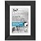 Americanflat 5x7 Poster Frame Black Engineered Wood with ShatterResistant Glass Matted to 4x6 Photo Size Hudson Collection Wide Picture Frame for Wall Display Black