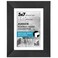 Americanflat 5x7 Poster Frame Black Engineered Wood with ShatterResistant Glass Matted to 4x6 Photo Size Hudson Collection Wide Picture Frame for Wall Display Black