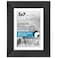 Americanflat 5x7 Poster Frame Black Engineered Wood with ShatterResistant Glass Matted to 4x6 Photo Size Hudson Collection Wide Picture Frame for Wall Display Black