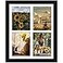DUENPY 12x16 Picture Frame 5x7 Collage Picture Frame Displays Four 5x7 inch Photos or 12x16 Without Mat for Available Horizontal Wall Mounting Display and Vertical Black