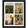 DUENPY 12x16 Picture Frame 5x7 Collage Picture Frame Displays Four 5x7 inch Photos or 12x16 Without Mat for Available Horizontal Wall Mounting Display and Vertical Black