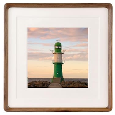 Zibrelte Natural 12x12 Picture Frame Wood with 8x810x10 MatSquare Wall Photo Frames 12 by 12 Made of Solid Walnut Wood for Tabletop Gallery Wall Hanging