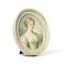 AELS 4x6 Inch Vintage Picture Frame Elegant Antique Photo Frames with Glass Front Photo Display Tabletop Wall Hanging Gift Ideas Oval Sage Green with Gold Trim