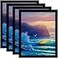 SESEAT 18x24 Frame Wall Gallery Poster Picture Frame Black Pack of 4