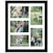 JCJMY 4x6 Collage Picture Frame Display 5 Pcs 4x6 Photos with Mat or 11x14 Picture without Mat Five Opening 4x6 Collage Frame for Wall Hanging Lightweight 4 x 6 Multi Pictures Frame Black