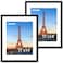FIXSMITH 11x14 Picture Frame 2 Pack Photo Frame with HD Plexiglass Display Pictures 8x10 with Mat or 11x14 Without Mat Black Picture Frames Collage Wall Decor Gallary Wall Frame