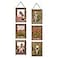 ccdcc 4x6 Collage Picture Frames Set of 2 Rustic Wooden Real Glass Vertical Hanging 3 Opening 4 by 6 Photo Frame Rustic Brown