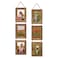 ccdcc 4x6 Collage Picture Frames Set of 2 Rustic Wooden Real Glass Vertical Hanging 3 Opening 4 by 6 Photo Frame Rustic Brown