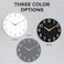cicininc Wall Clock White Silent NonTicking Decorative Battery Operated Wall Clocks for Bedroom Kitchen Home Office School Hotel 8 Inch