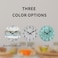 HYLANDA Wall Clock Silent Non Ticking Wall Clocks Battery Operated Rustic Wooden Clocks Decorative for Kitchen Bathroom Bedroom Living Room 8 Inch