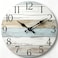 HYLANDA Wall Clock Silent Non Ticking Wall Clocks Battery Operated Rustic Wooden Clocks Decorative for Kitchen Bathroom Bedroom Living Room 8 Inch