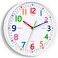 Lantoo Silent Kids Wall Clock NonTicking BatteryPowered Ideal for Teaching Time and Stylish Dcor in Any Room 8 Inch