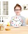 Lantoo Silent Kids Wall Clock NonTicking BatteryPowered Ideal for Teaching Time and Stylish Dcor in Any Room 8 Inch