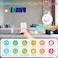 CYMHCHL Large Digital Wall Clock Large Display 172 Big Digital Timer with 9 Groups Timer Remote Control for Gym Classroom 10 Colors Available for LED Wall Clock with Temperature Date Week DST Dynamic