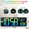 CYMHCHL Large Digital Wall Clock Large Display 172 Big Digital Timer with 9 Groups Timer Remote Control for Gym Classroom 10 Colors Available for LED Wall Clock with Temperature Date Week DST Dynamic