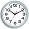 Roymnie Wall Clock Silent NonTicking Modern Clock Battery Operated 8 Inch Small Classic Analog Decorative for Kitchen Bathroom Office Bedroom HomeBlue Gray