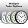 Roymnie Wall Clock Silent NonTicking Modern Clock Battery Operated 8 Inch Small Classic Analog Decorative for Kitchen Bathroom Office Bedroom HomeBlue Gray